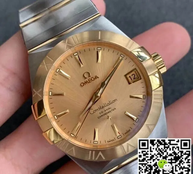 Omega Constellation 123.20.38.21.08.001 VS Factory 1:1 Best Edition Replica Watch Yellow Dial